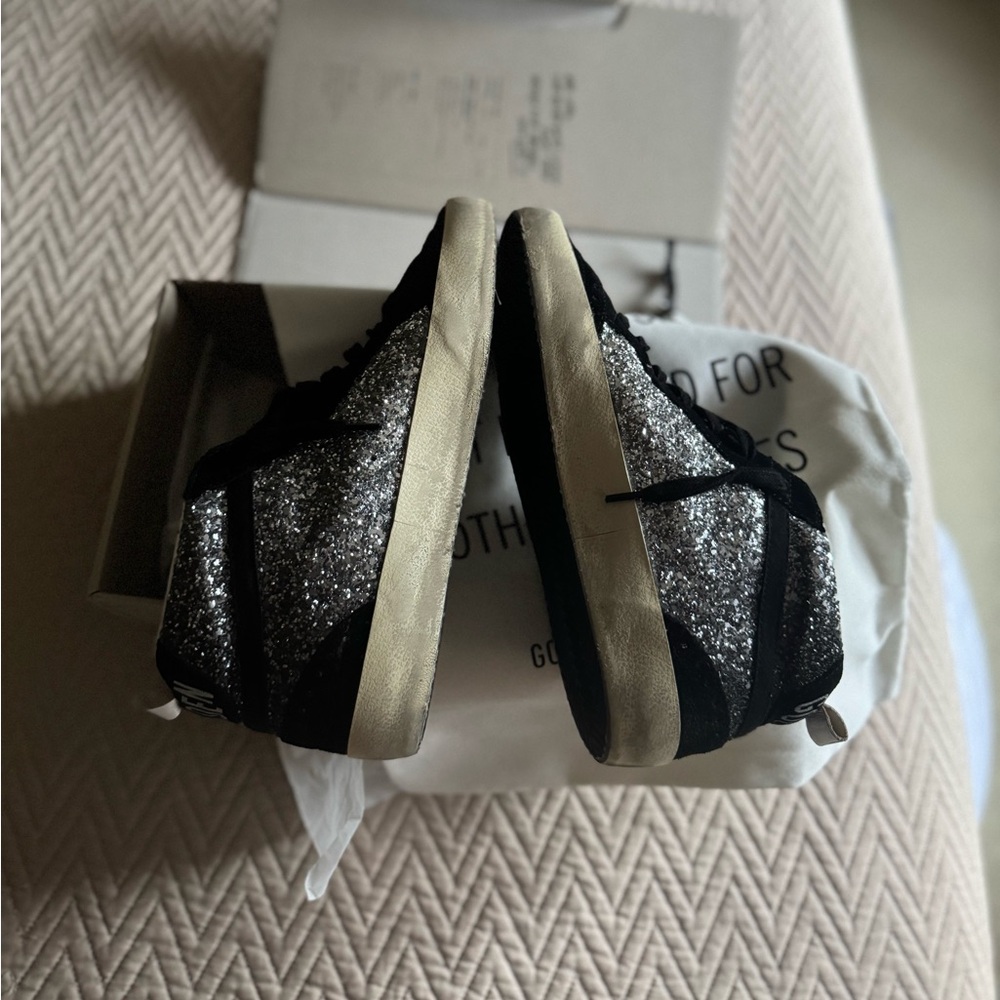 Golden Goose Black and silver Mid Star sneakers - Picture 3 of 15